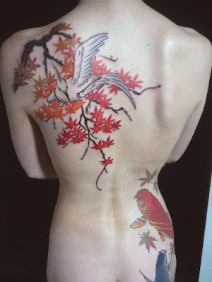 cherry tree tattoo. chinese female body tattoos. cherry tree tattoo. chinese