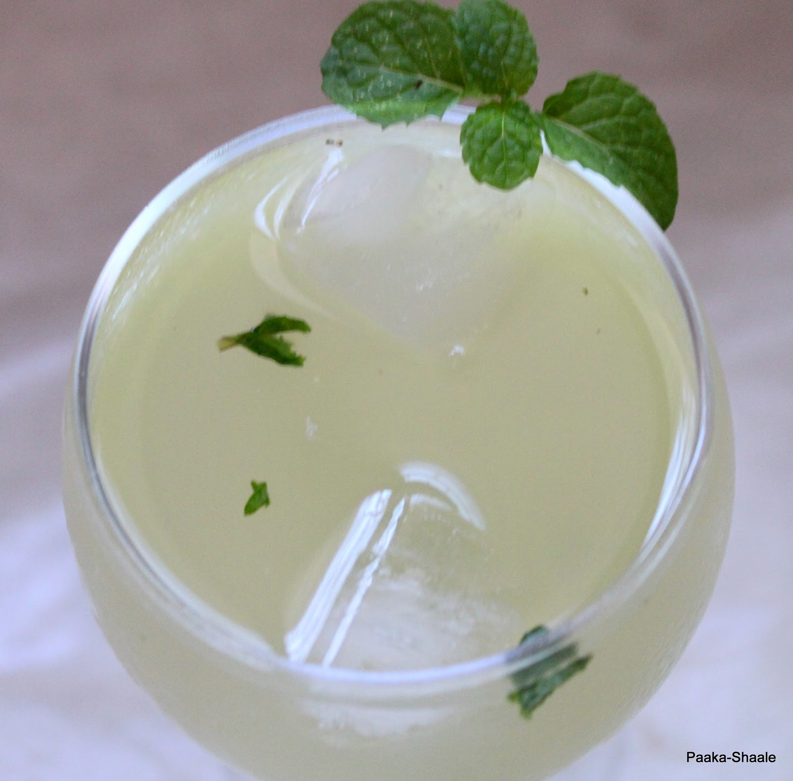 PaakaShaale Honey and mint lime juice