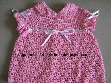 vestido de bebê de croche