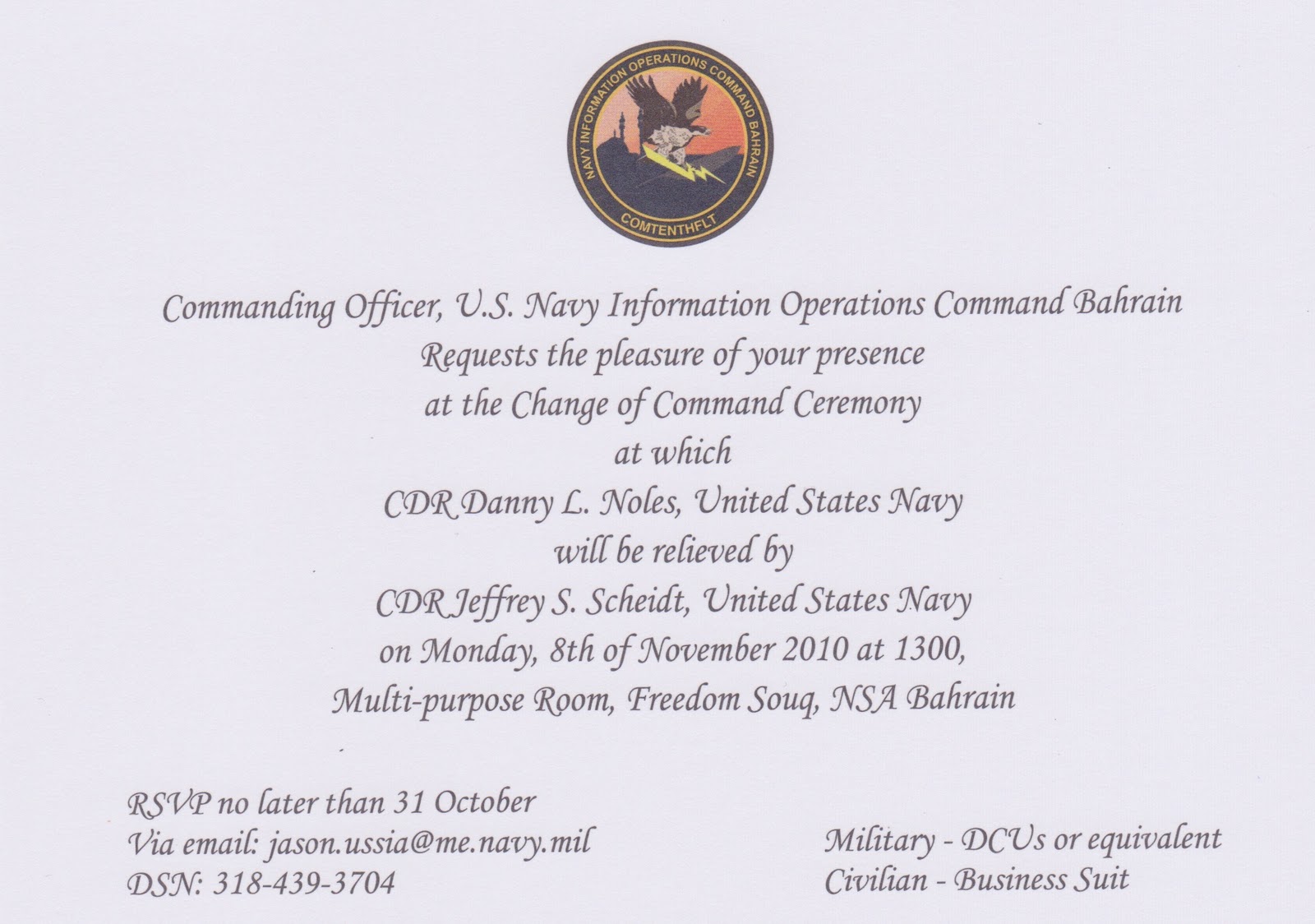 Change Of Command
