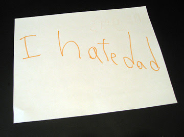 i hate dad sign