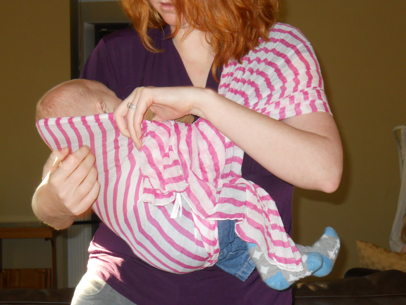 Naturally Sidetracked More Babywearing options Use your Scarf!