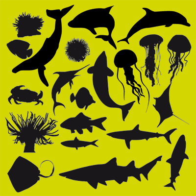 ocean animals clip art. quot;Ocean animalsquot;