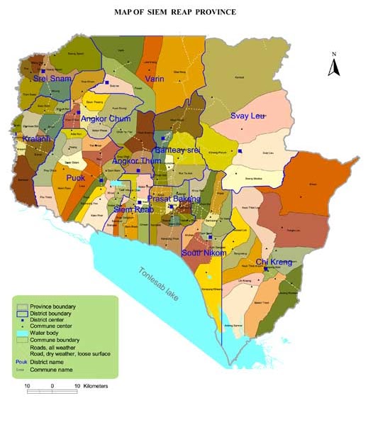 Siem Reap Province Map Cambodia Visit: Siem Reap