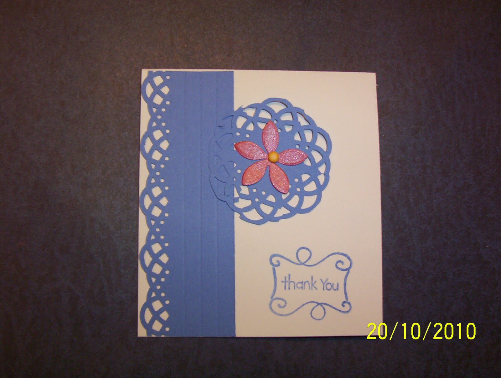 LadybugLair: Quick Thank You Note Card