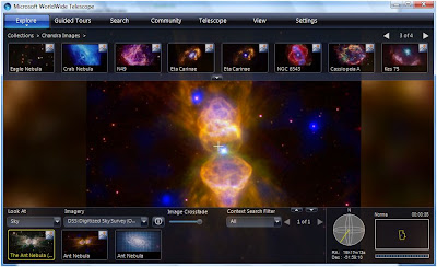 Microsoft  Worldwide Telescope - Looking at Sky : Ant Nebula