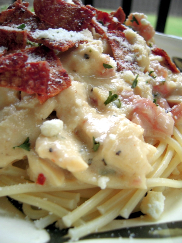 Creamy Chicken & Ham Pasta Plain Chicken