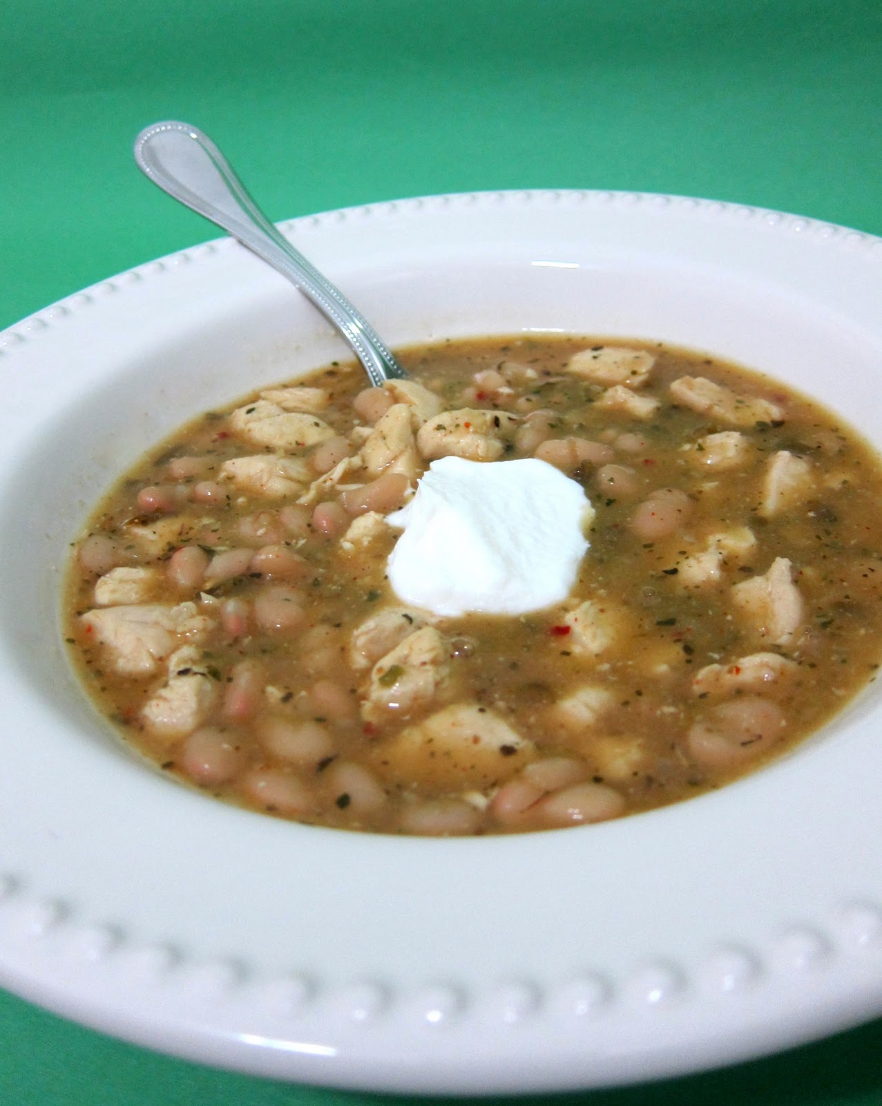 Quick White Chicken Chili Plain Chicken