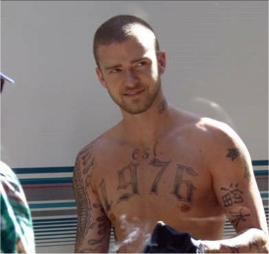 Justin Timberlake , the Chinese characters Justin Timberlake , the Chinese characters