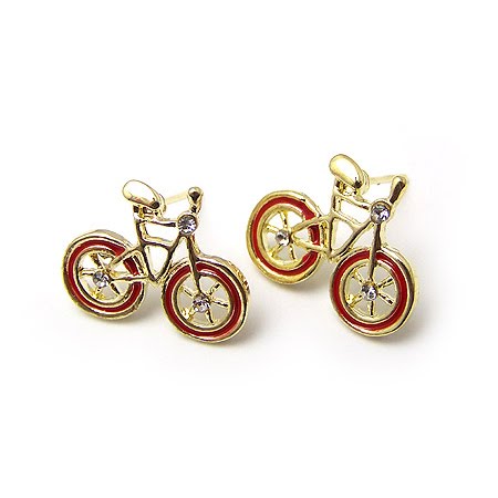 bicycle earrings