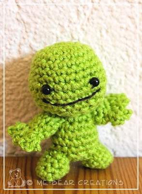 sackboy, crochet, amigurumi, umigumi, zelfgemaakt, homemade, diy, haken, gehaakt, softie, knuffel, me-bear, green, design