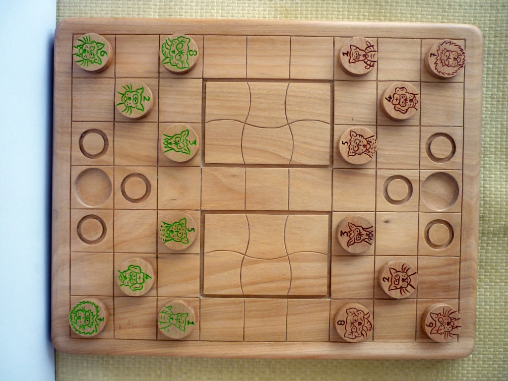Chinesische Dschungeltier Schachbrett Spiel Puzzle Lernspielzeug DOU SHOU QI 