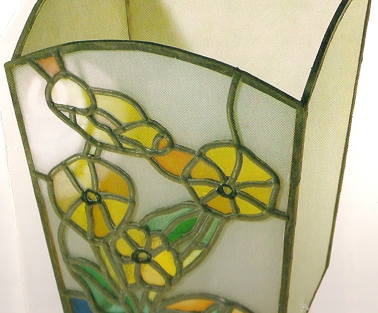 GLASS PAINTING MADE EASY. Stained Glass Pot Plant Holder