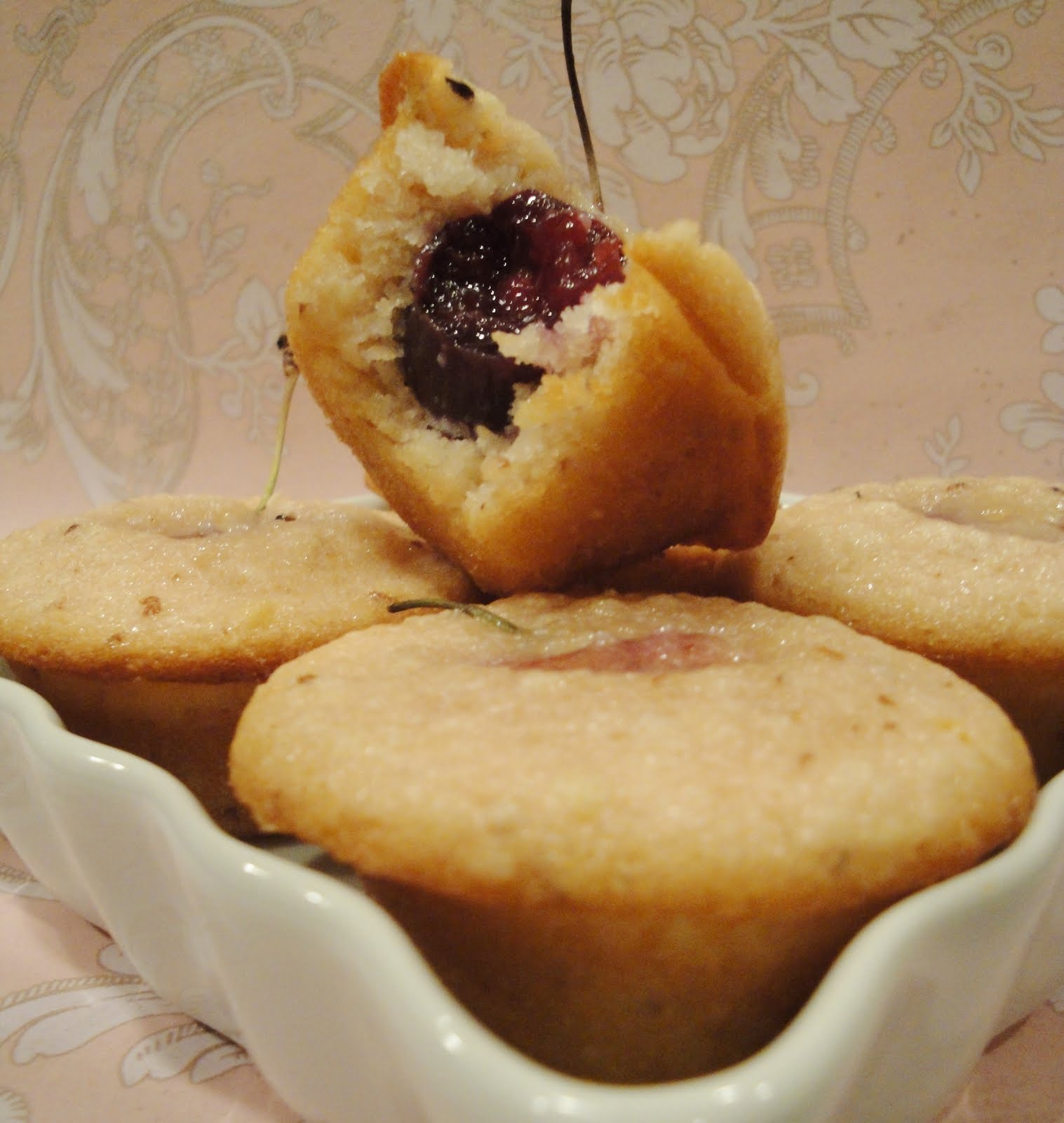 SquirrelsnSweets Tiny Cherry Almond Teacakes