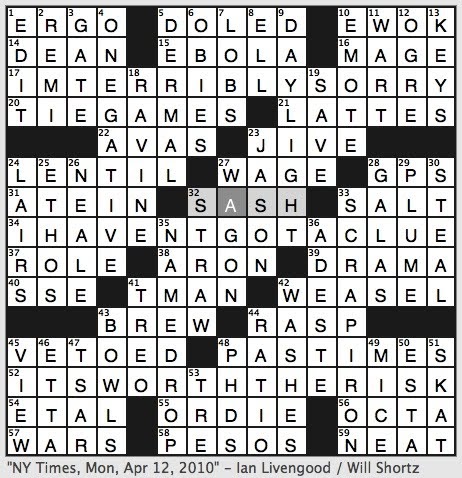 Rex Parker Does the NYT Crossword Puzzle: Pop maker in nursery rhyme