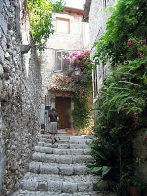 Steps leading up