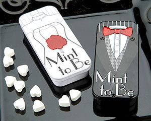 Tuxedo T-Shirts Online Bride & Groom Mint Wedding Favors