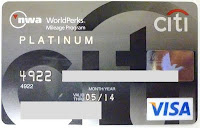 Northwest Citi WorldPerks Platinum VISA Card