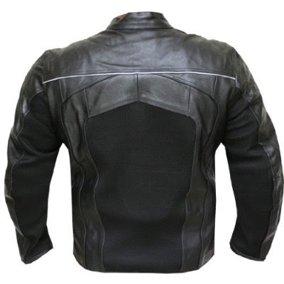 Razer motorcycle leather jacket black 2