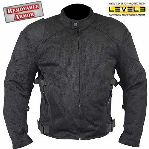 Black Mesh Padded Motorcycle Jacket Motorbike Boots Jackets Helmet