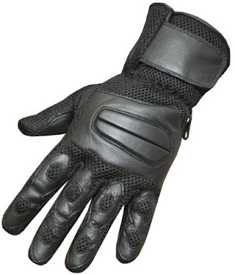 Leather Mesh Motorcycle Gloves thumbnail image
