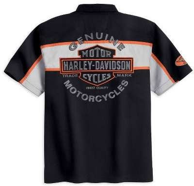 Harley Davidson Short Sleeve Colorblocked Garage Shirt 2