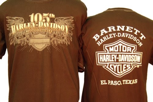 Harley Davidson Brown Edge T-Shirt | Motorbike Boots Jackets Helmet