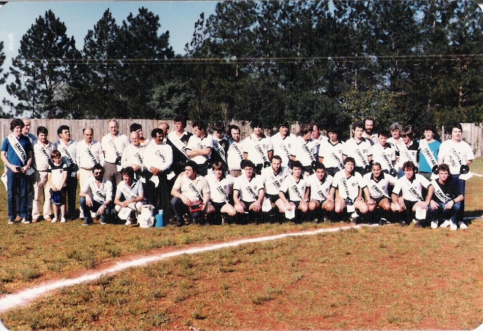 Veteranos do Botafogo - Colocação de faixas em 1986