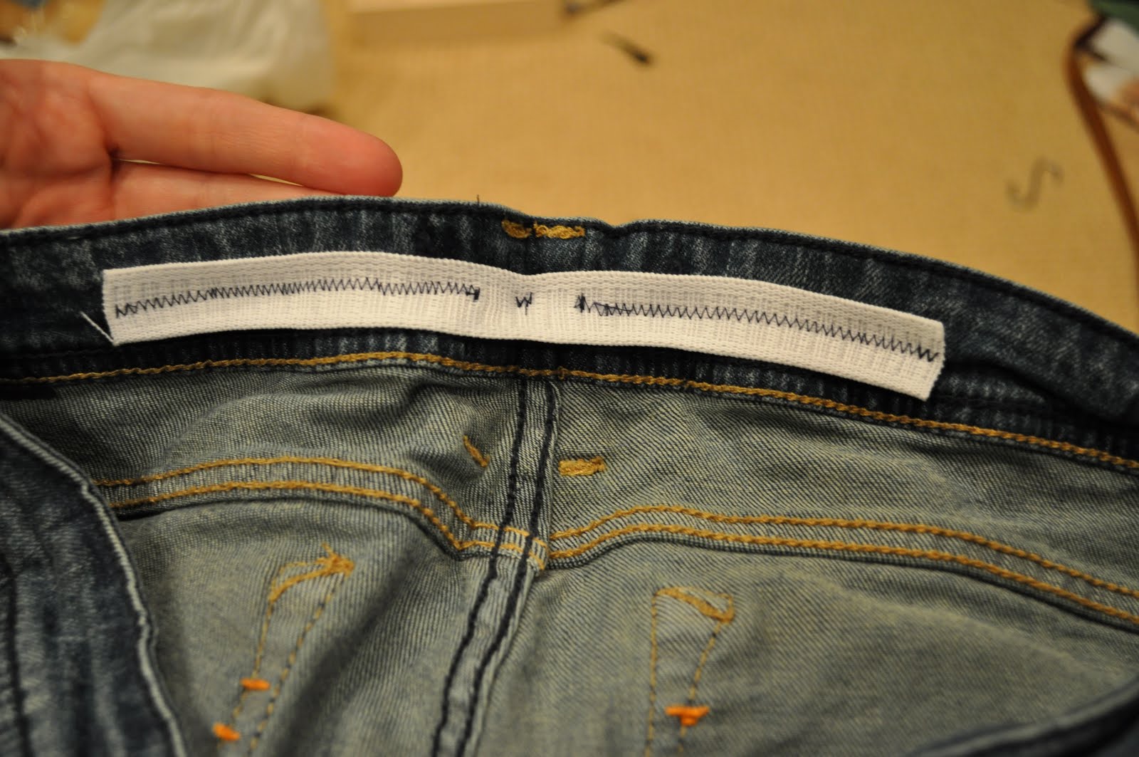 fix waist gap jeans
