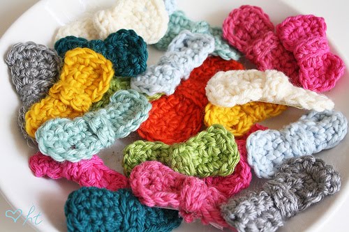 Crocheted Hair Bows
