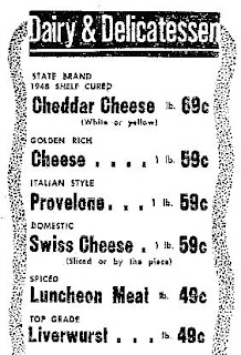 Village of Second River Belleville, NJ: Grocery Shopping 1950