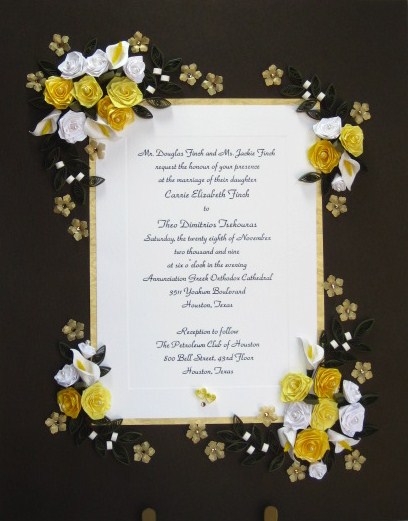 Hi all here is the newest Quilled Keepsake Invitation