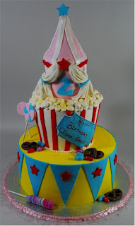 Circus Birthday Cakes on Cup A Dee Cakes Blog  Girly Circus Birthday Cake