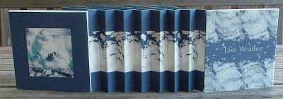 Like Weather, mock-up of a flag book by Amanda Watson-Will