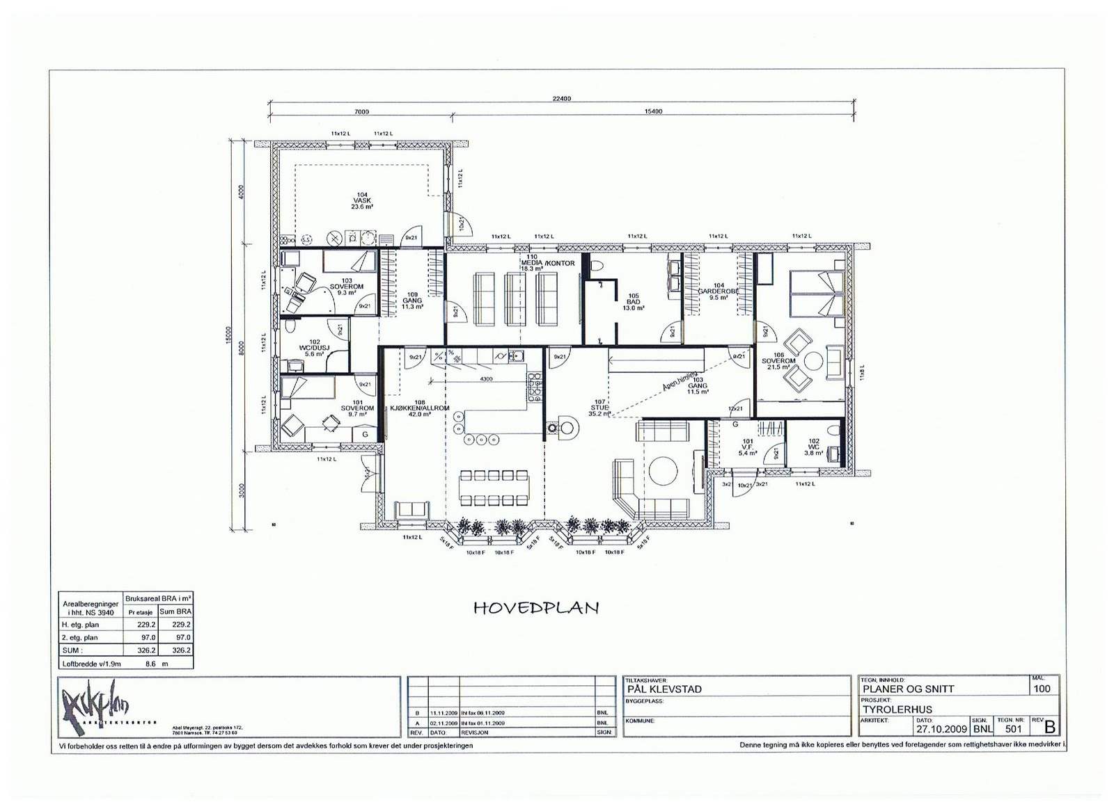 Plantegning hus kommune