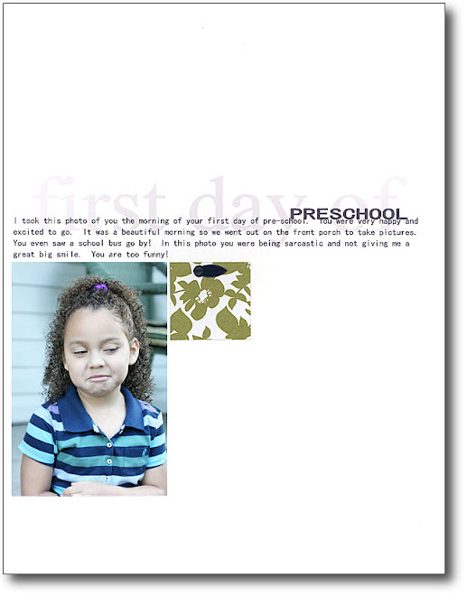 03 - First Day Of Preschool