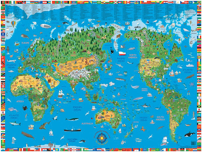 world map no labels
