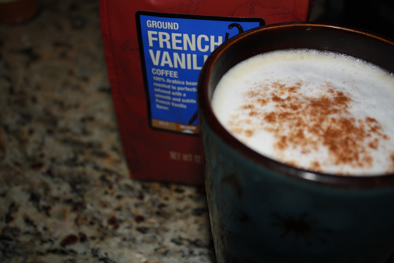 Learning to Sow: Cafe Au Lait...Smart & Final....Ambiance French Vanilla