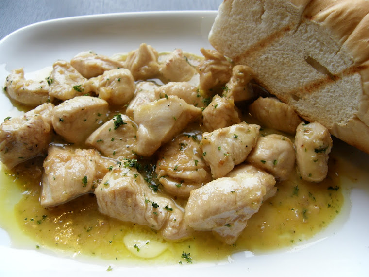 Tapas- chicken in garlic butter sauce