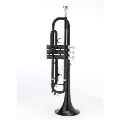 Cecilio Black Lacquer B Flat Trumpet with Hard Shell Carrying Case