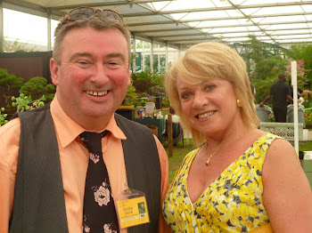 Me and Elaine Page at this year's Chelsea Flower Show