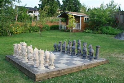 Outdoor chess set