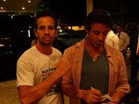 Álvaro Arruda com Sylvester Stallone