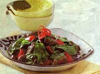 Red Beans Meat Spinach