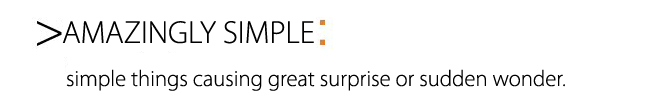 Amazingly Simple