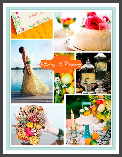 and a little visual sparkle of Bright Spring Wedding Colors with this and a little visual sparkle of Bright Spring Wedding Colors with this