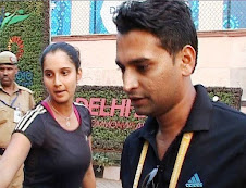 Journalist Vinod Lamba with Sania mirza