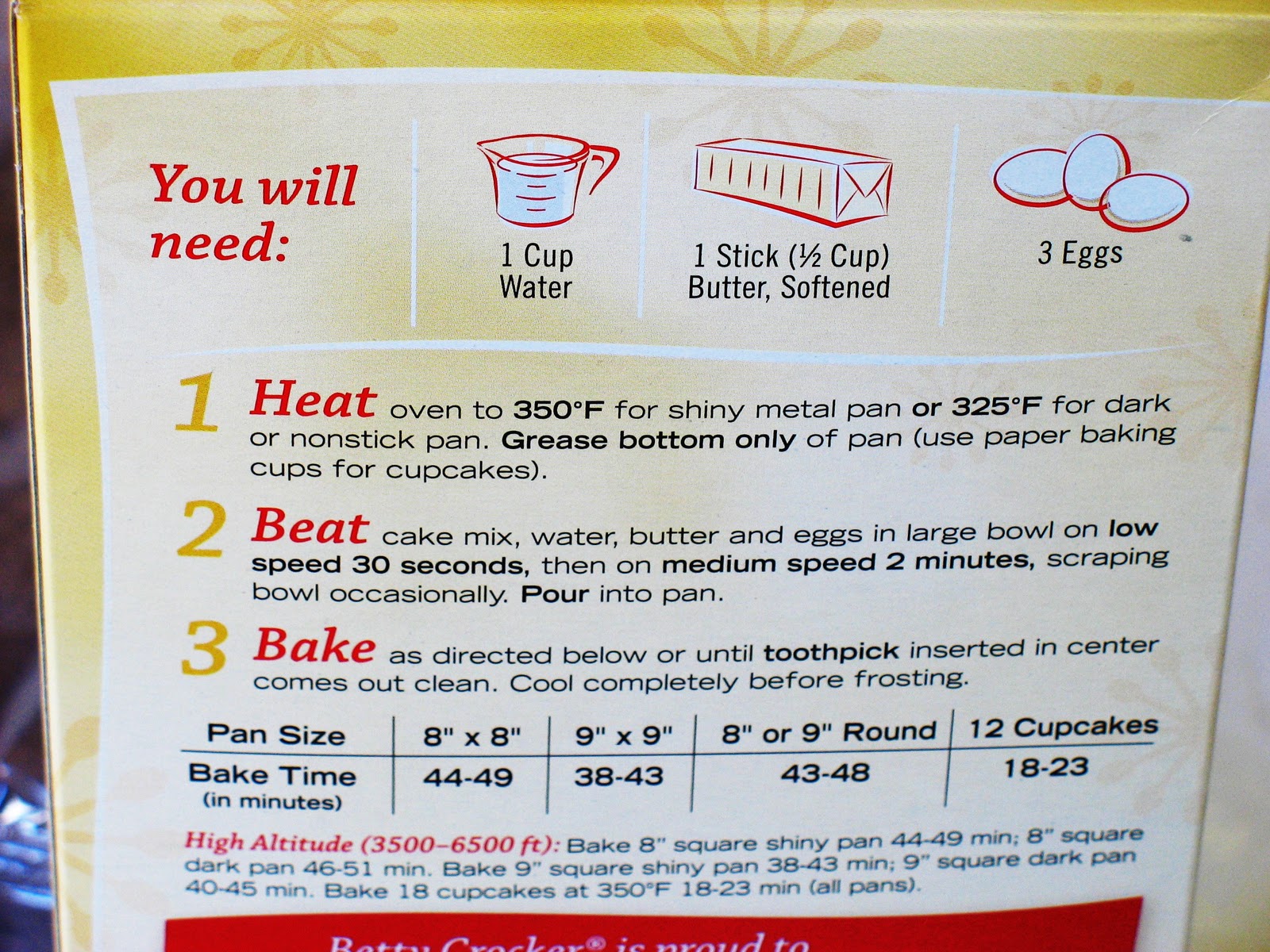 Cupcake Mix Box Instructions at Caroline McLaughlin blog