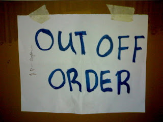 out of order