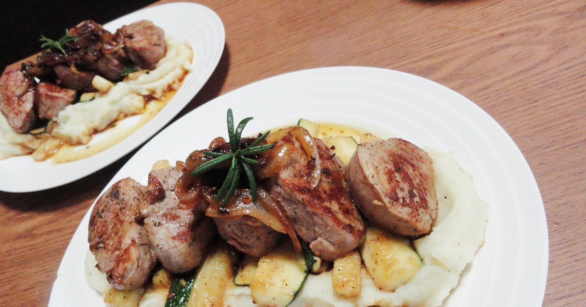 AMBITIOUS BUBBLE Pork Medallions with White Wine Jus, Buttered